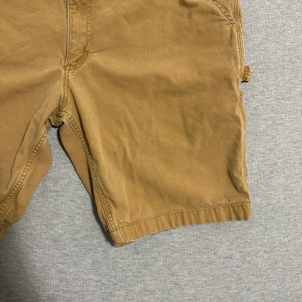 Carhartt Relaxed Fit‎ Rugged Flex Canvas Utility Work Shorts Tan Mens Size 38x10